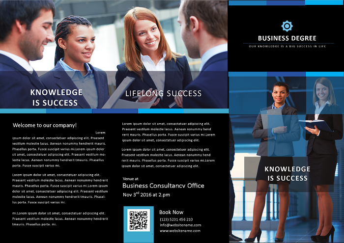 Education marketing brochure