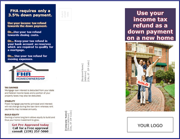 FHA purchase mortgage marketing brochure