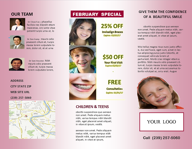 Orthodontic Brochure mailer