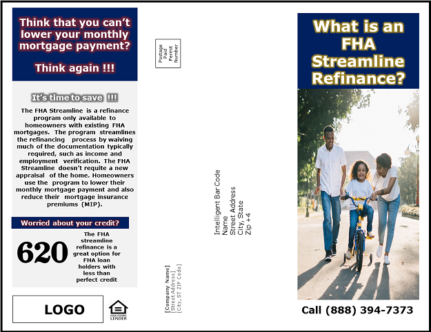 FHA Streamline mailer