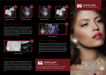 Mailer warehouse jewelry marketing brochure