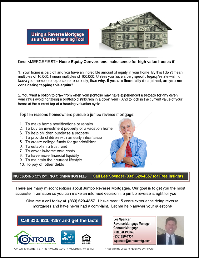 jumbo reverse mortgage Mailer