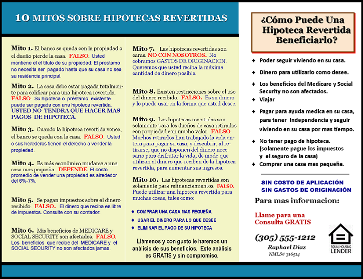 spanish language marketing brochure